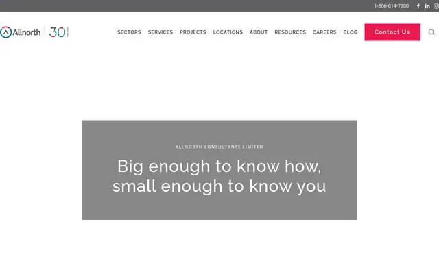 Allnorth Consultant website