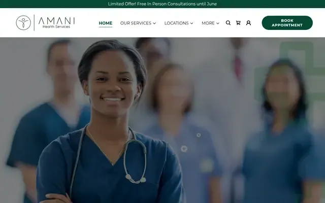 Amani Travel Health Clinic website