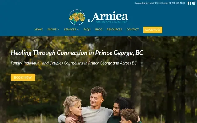 Arnica Counselling website