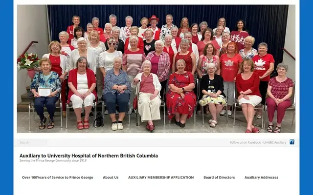 Auxiliary to University Hospital of Northern British Columbia Society website