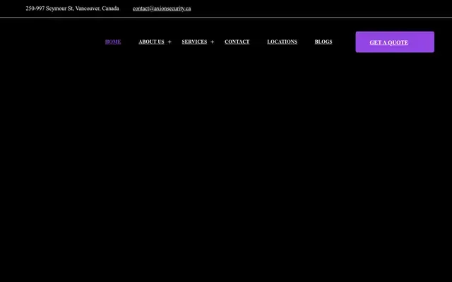 Axion Security website