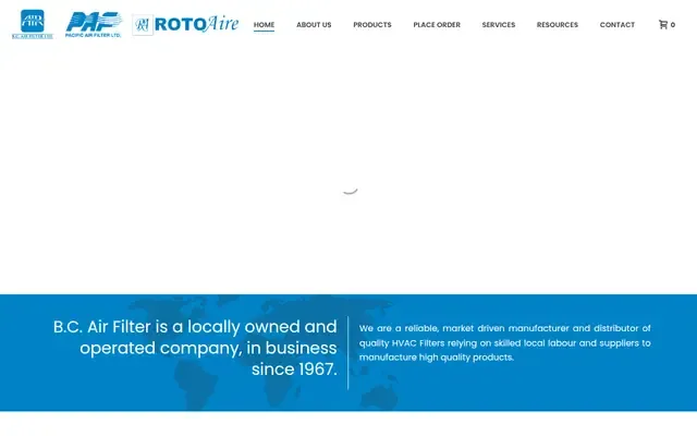 B.C. Air Filter website