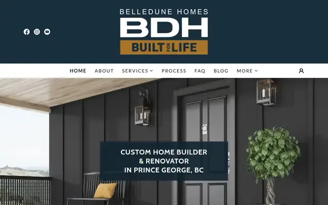 Belledune Homes & Construction website
