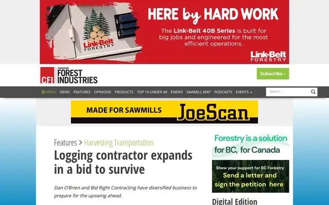Bid Right Contracting website