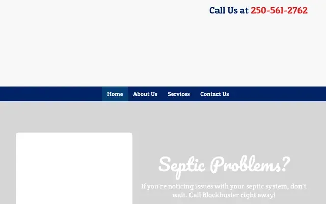 Blockbuster Drain & Sewer Service website