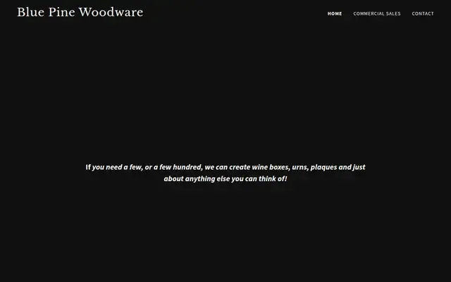Blue Pine Woodware website