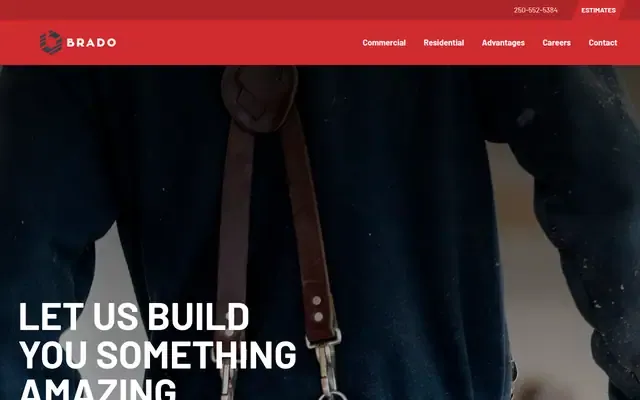 Brado Contracting website