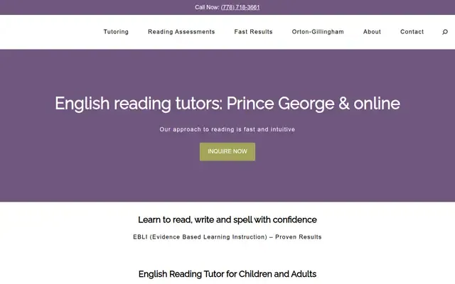 Brilliant Futures Tutoring website