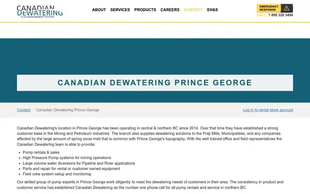Canadian Dewatering LP website