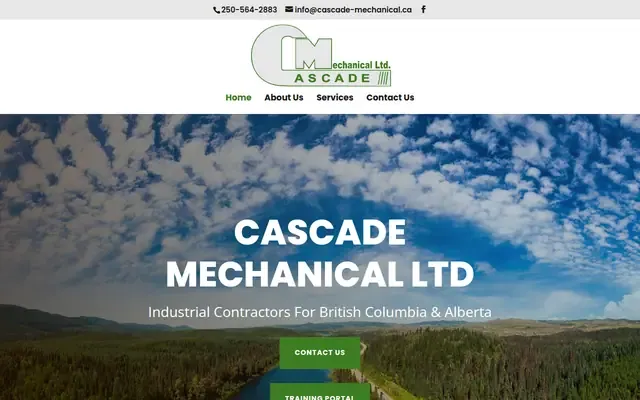 Cascade Mechanical website