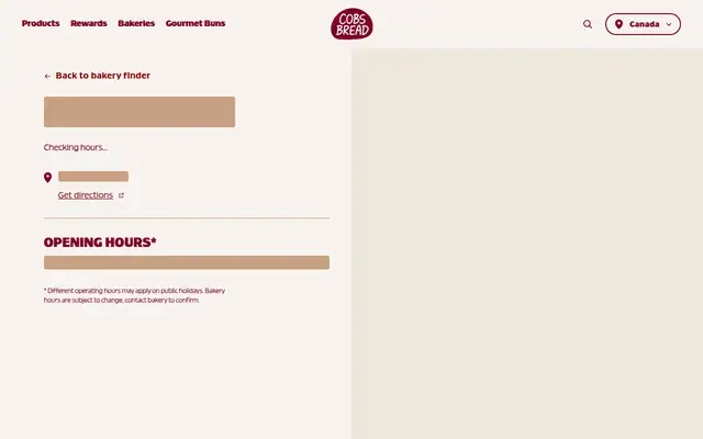 Cobs Bread College Heights website