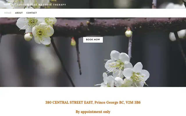 Coral's Reef Massage Therapy website