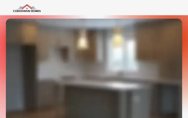 Screenshot of the Corehaven Homes website