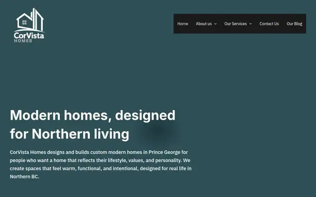Corvista Homes website