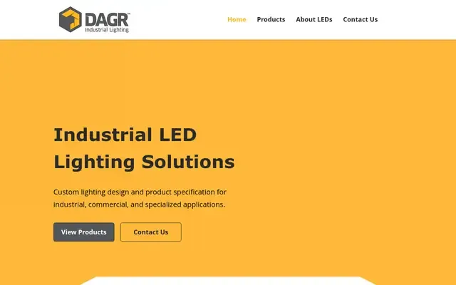 Dagr Industrial Lighting website