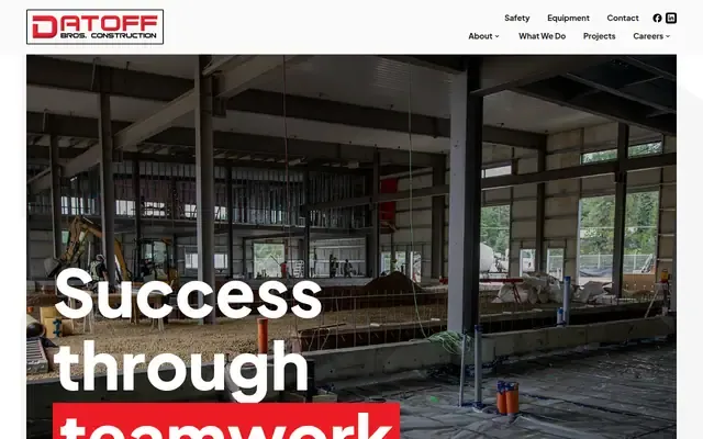 Datoff Bros Construction website