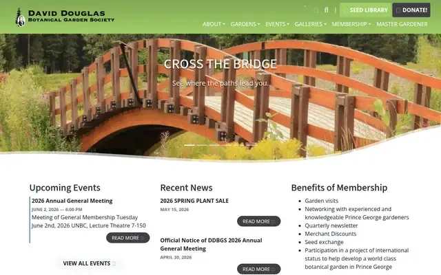 David Douglas Botanical Garden Society website