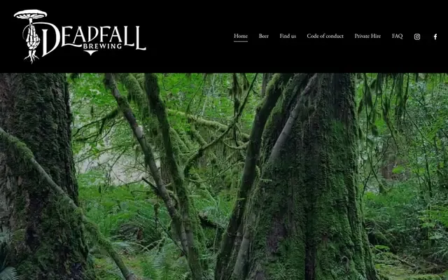 Deadfall Brewing Company website