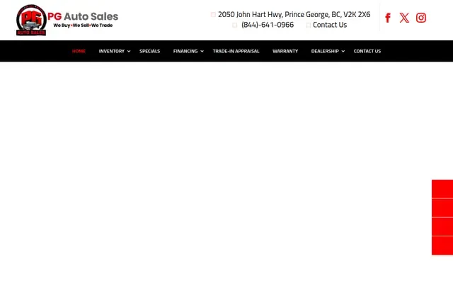 Dealz Auto Sales website