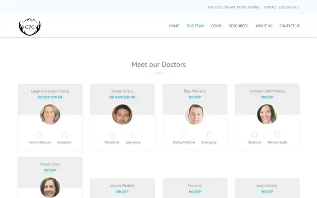 Dr. Reena Yu website