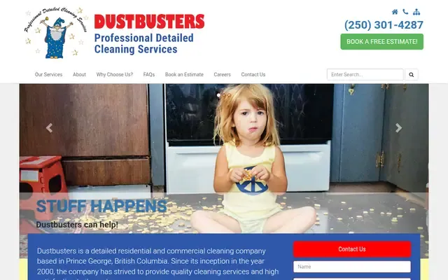 Dustbusters Cleaning website