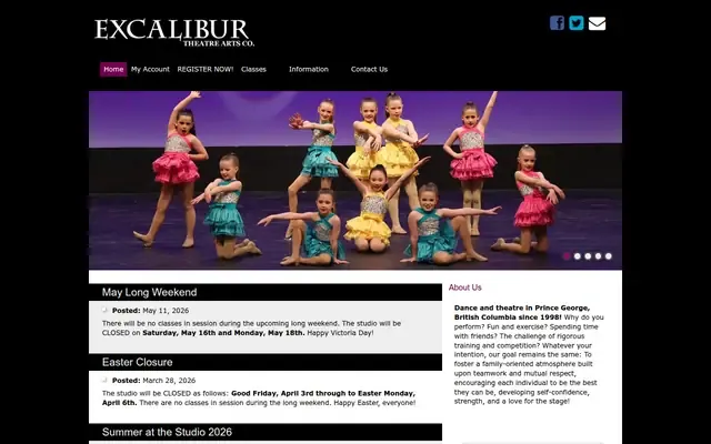 Excalibur Theatre Arts Company website
