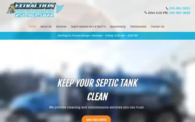 Extraction Waste Management website