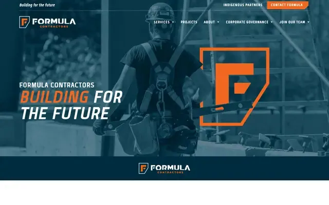 Formula Contractors Piling and Bridge website