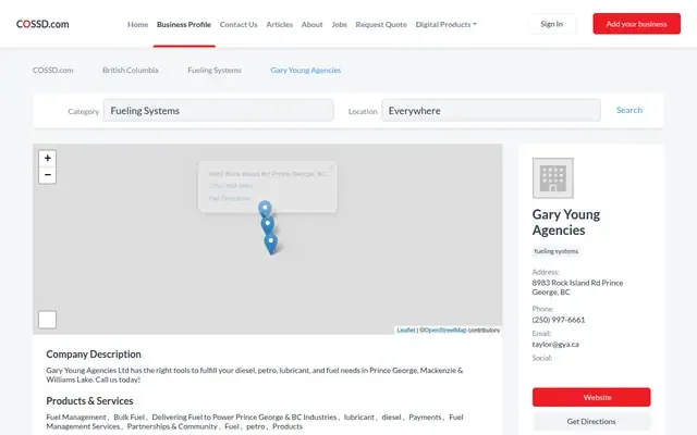 Gary Young Agencies website
