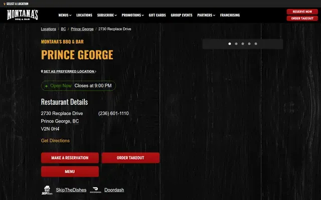 Montana's website