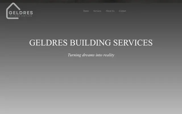 Geldres Building Services website