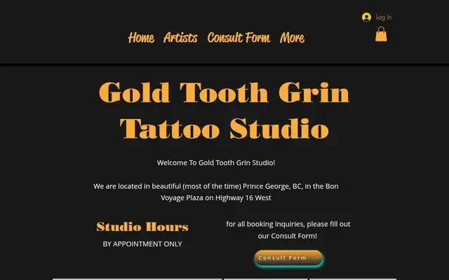 Gold Tooth Grin Tattoos website