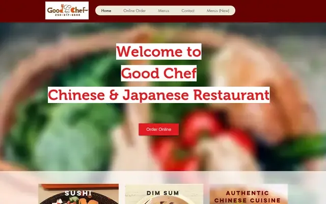 Good Chef Restaurant website