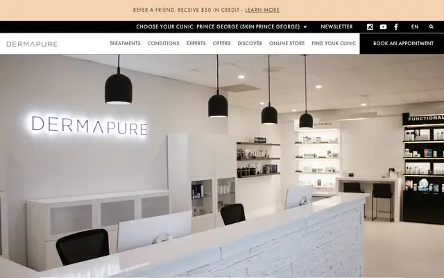 Groupe Dermapure website