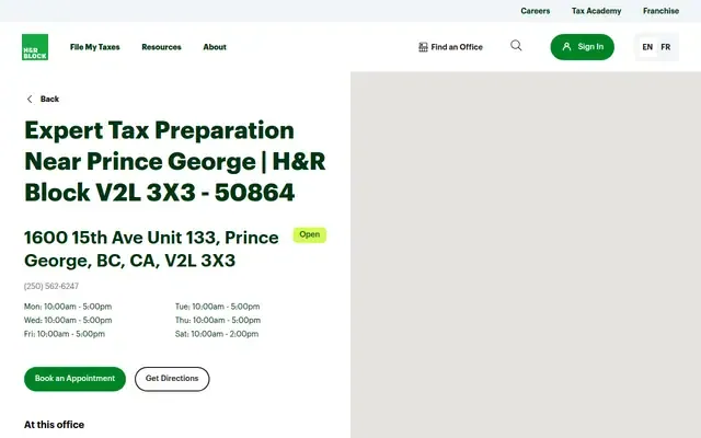 H & R Block website