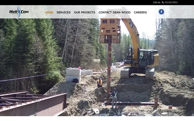 Helical Construction Solutions website