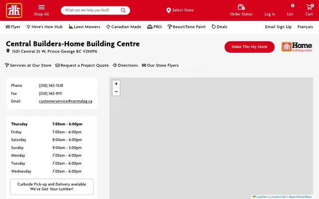 Home Building Centre website