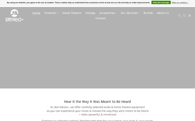 J & a Stereo website