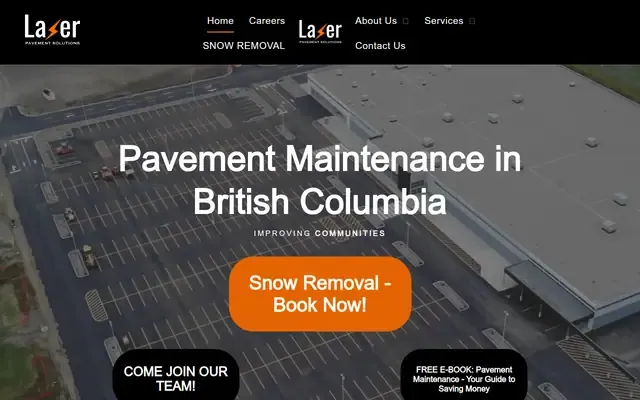 Laser Pavement Solutions website