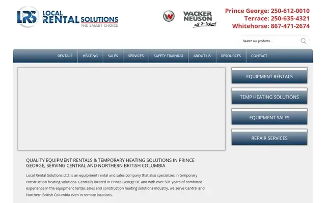 Local Rental Solutions website