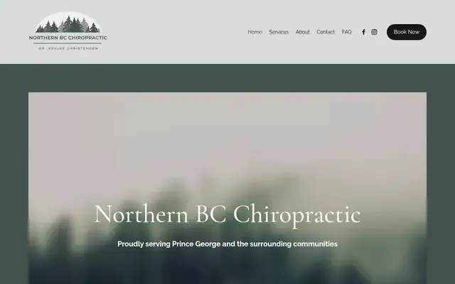 Northern BC Chiropractic website