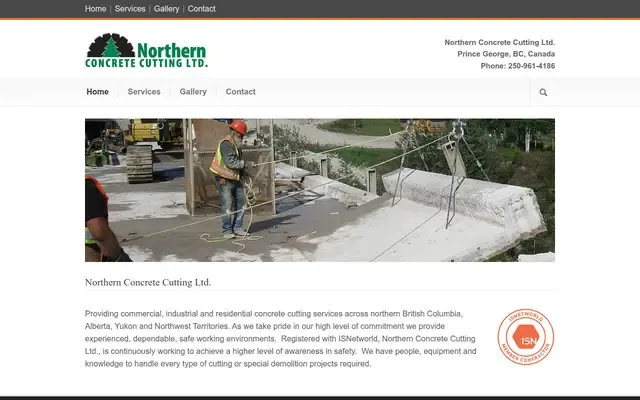 Northern Concrete Cutting website