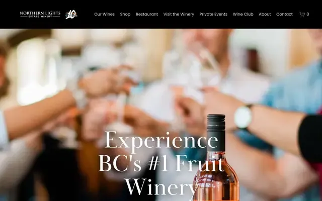 Northern Lights Estate Winery website
