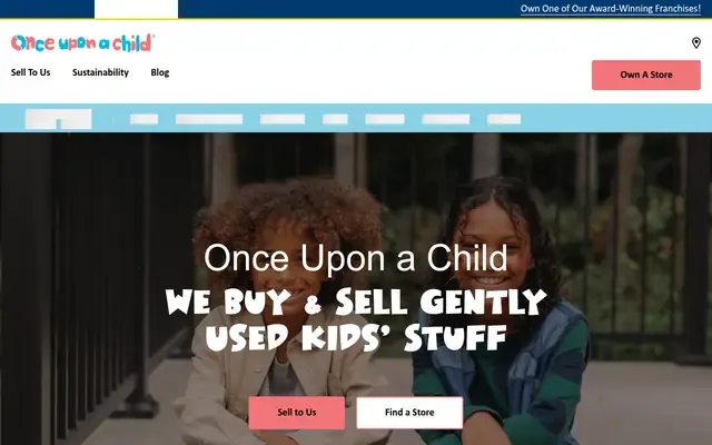 Once Upon a Child website