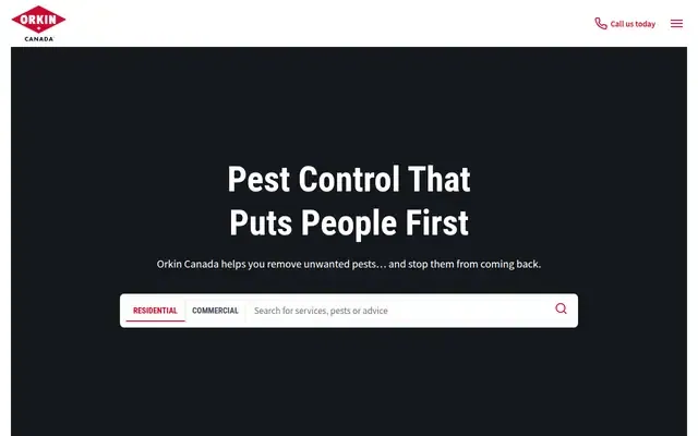 Orkin Canada website