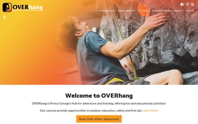 Overhang Education Centre website