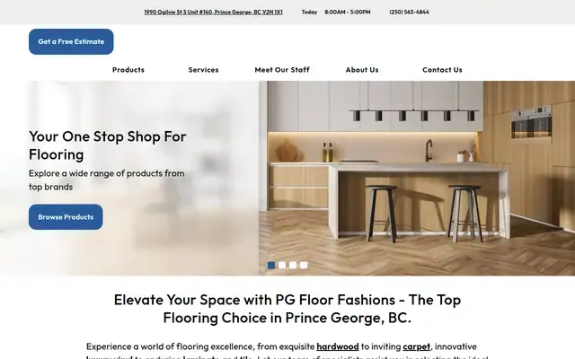 PG Floor Fashions website