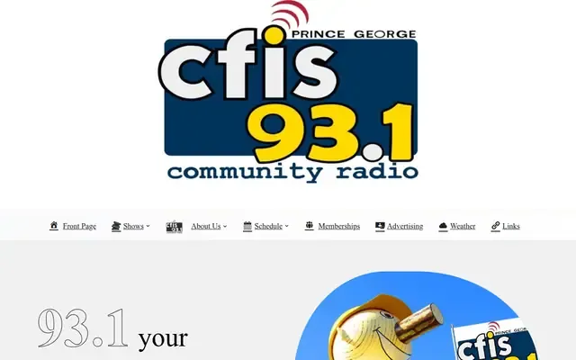 Prince George Community Radio Society website