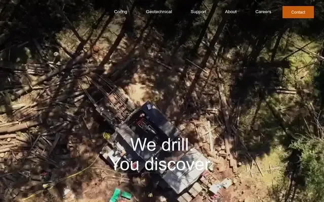 Radius Drilling website