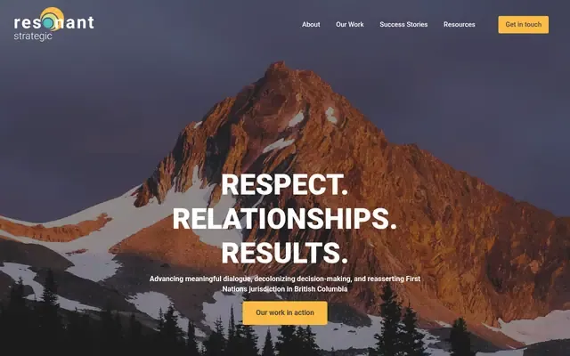 Resonant Strategic website